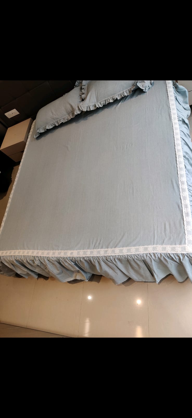 100% cotton frill bedsheets